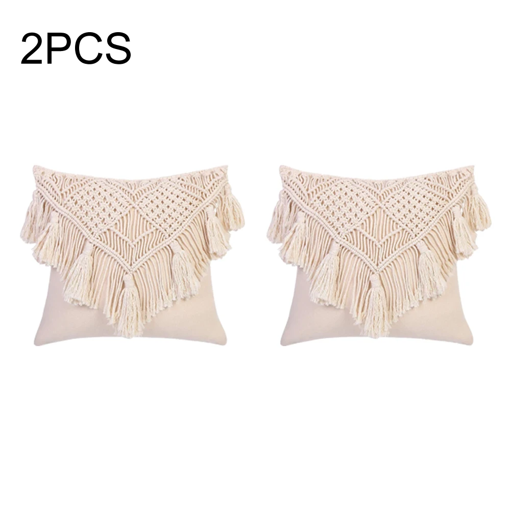 

2 шт., тканая наволочка для подушки с кисточками