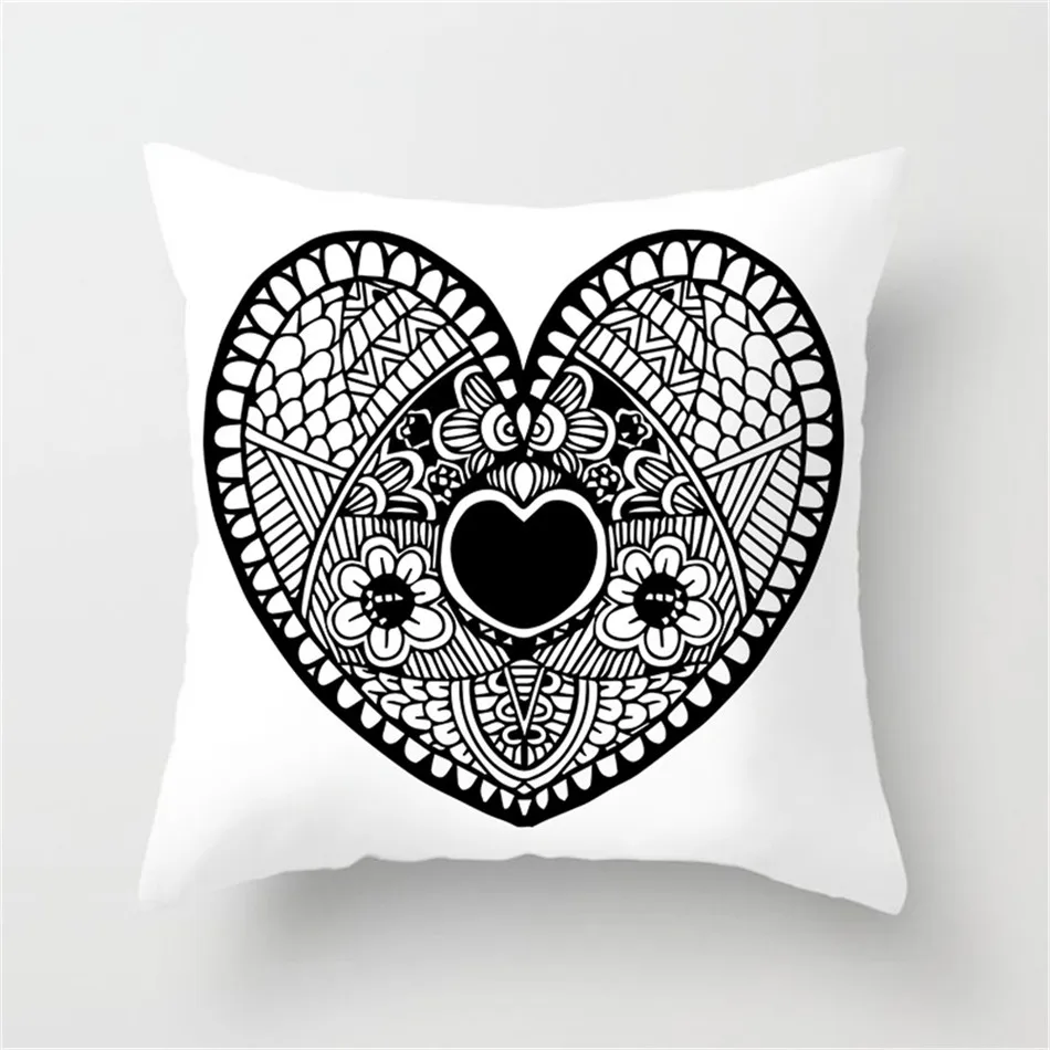 Чехол на подушку в стиле ретро Fuwatacchi с цветочным рисунком и оленем декоративная