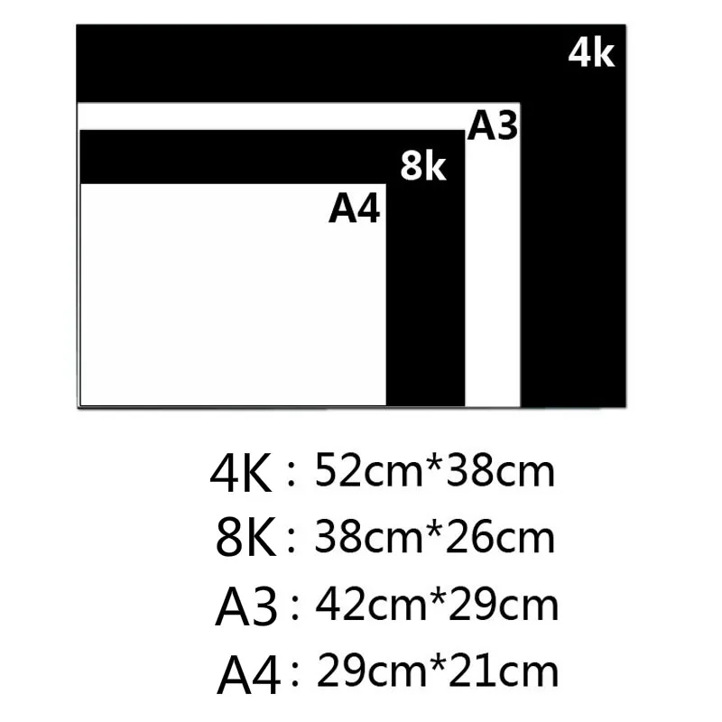 

Black and White Yellow Tri-color Hard Cardboard DIY Upscale Children Handmade Copy Paper Painting Art Paper 4K 8K A3 A4