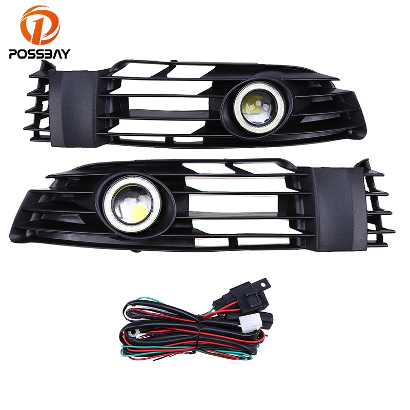 POSSBAY туман светильник с белый угол глаза дневные ходовые огни для Фольксваген