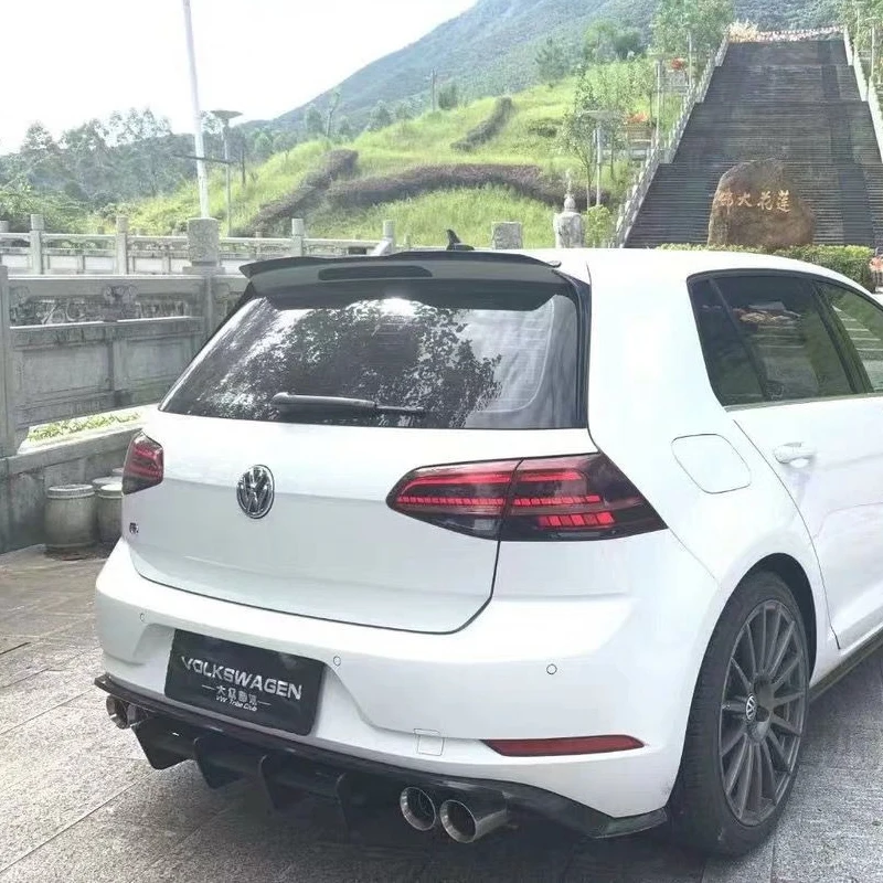Задний диффузор для губ отделочный спойлер Volkswagen VW Golf VII MK7 7 5 GTI R ABS плавники в