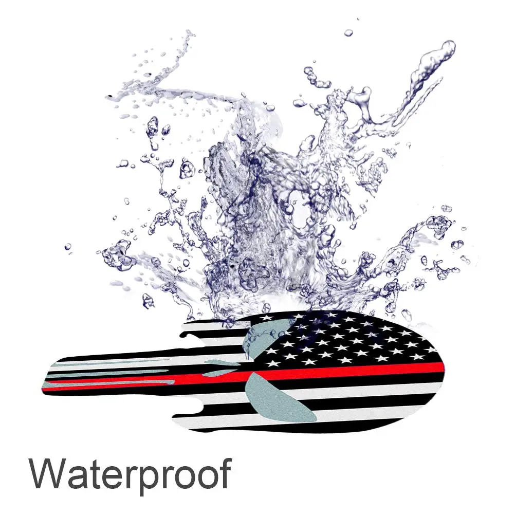 4*6 дюймов Автомобильный Стайлинг Каратель красная синяя линия Череп Наклейки под