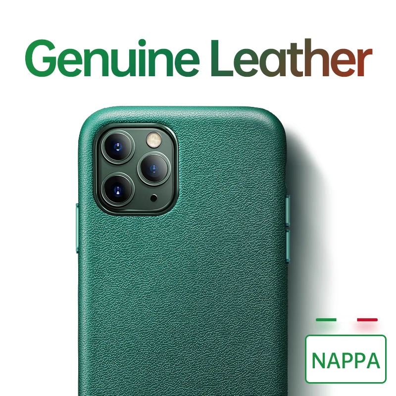 Чехол SanCore NAPPA из натуральной кожи для iPhone 11 11Pro 11promax защитный чехол воловьей