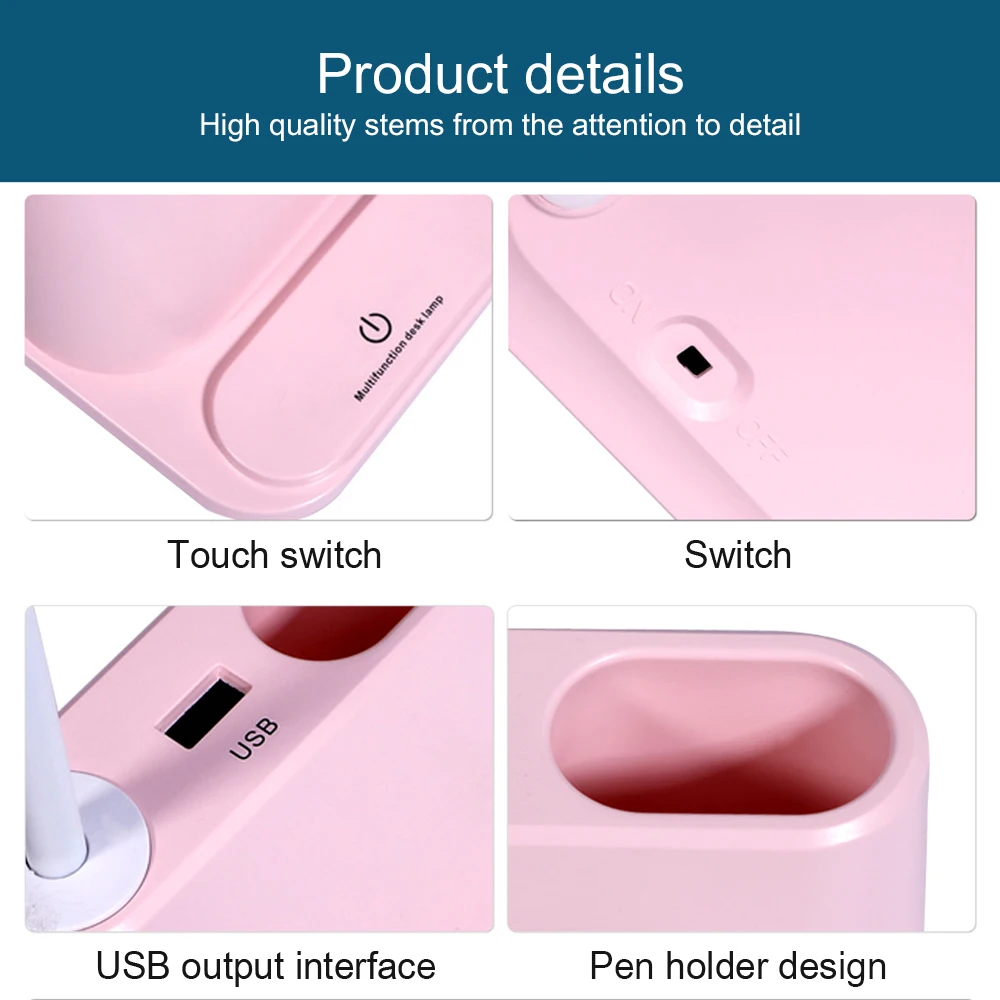 NEWKBO светодиодный настольный светильник с usb портом сенсорный датчик