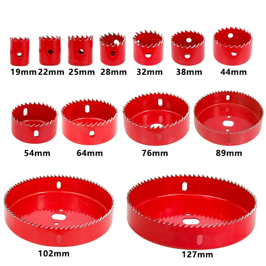 

Hole Saw Set 5/8/13pcs 19-127mm Wood Metal Drilling Tools Hole Core Cutter Hole Saw Drill