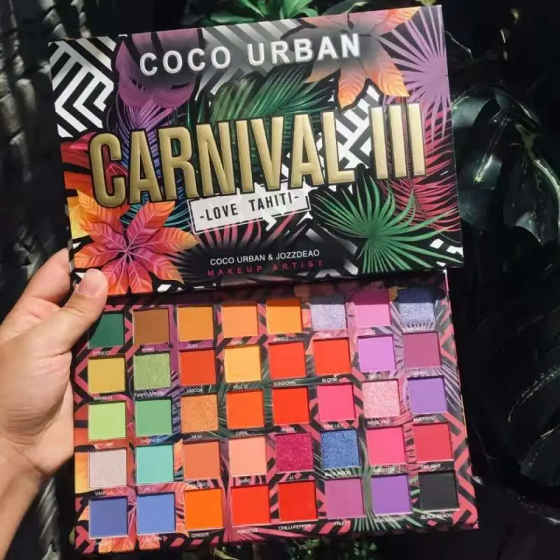 Палитра теней для век 40 цветов макияжа |