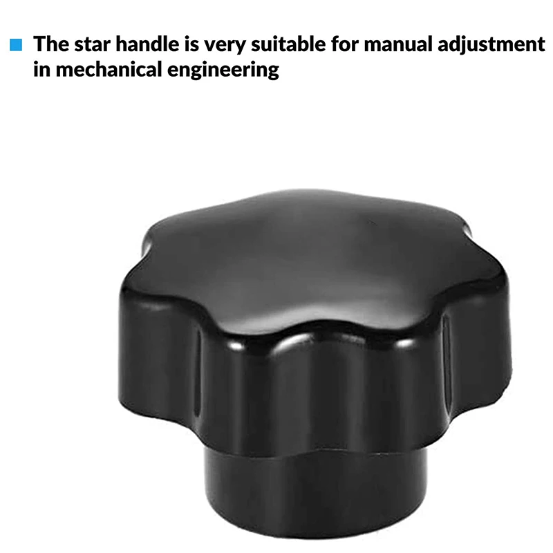 16 черный Пластик звезда головы M6 M8 прямой соединитель с внутренней резьбой