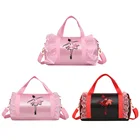 Детская сумка через плечо для балетных танцев, кружевной Детский тоут для латиноамериканских танцев, балетный рюкзак, костюм, одежда, платье, сумочка