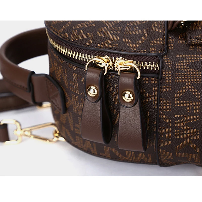 

Fashion Women's Backpack Luxury PU Leather Backpack Cute Graceful School Bags Soft Leather Backpacks Vintage Female Shoulder Bag