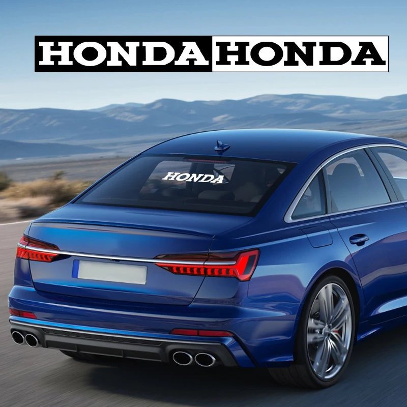 

Car Sticker Front And Rear Windshield Decal Auto Logo Waterproof Body Stickers For Honda Power Civic Accord 7 10 HRV NC750X Jazz