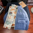Woherb двухсторонняя парка, женские зимние куртки в стиле Харадзюку, стеганое пальто с мультяшным принтом, 2022, винтажная свободная ватная куртка, Женская куртка