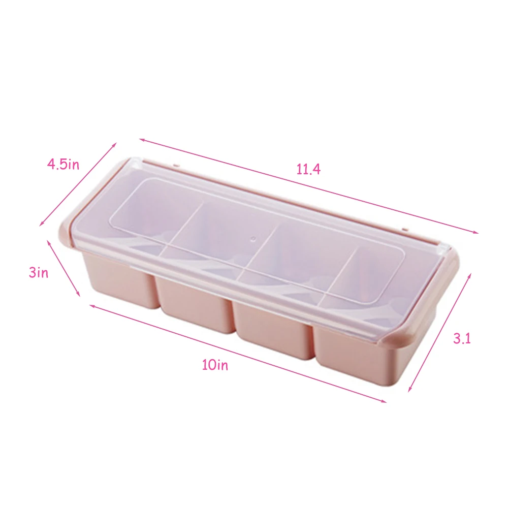 4 ячейки/набор стеллаж для приправ| |