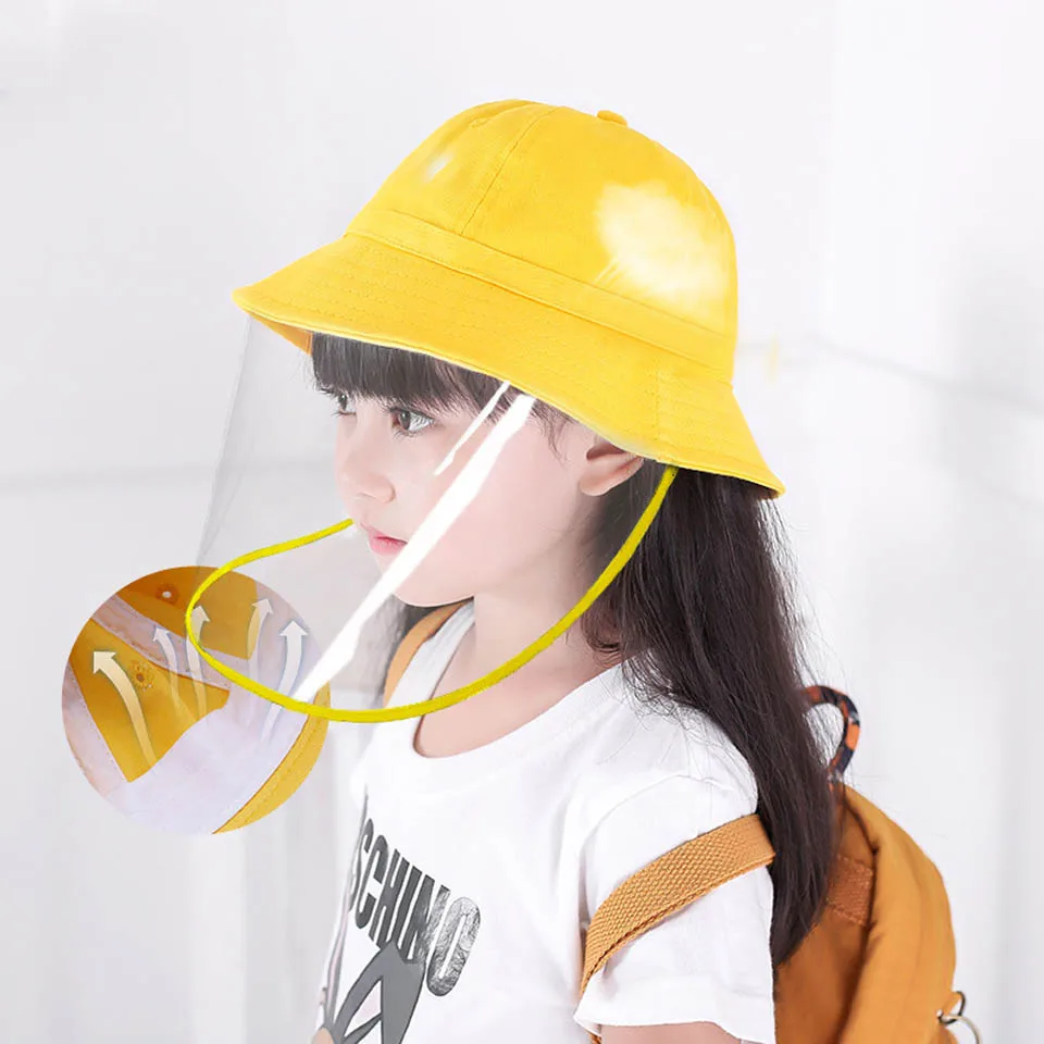 Детская Хлопковая шляпа с прозрачным покрытием и защитой от загрязнений |