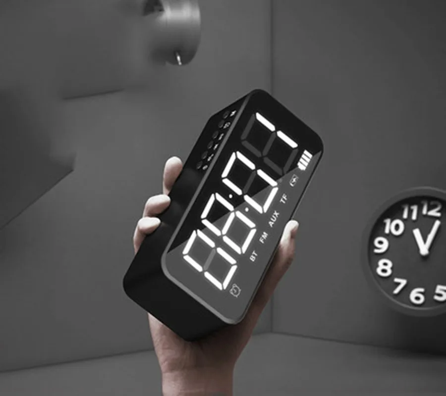 

Bluetooth Speaker Alarm Clock Wireless Phone Computer Home Over-bass Subwoofer Big Volume 3D Surround small Audio New Portable