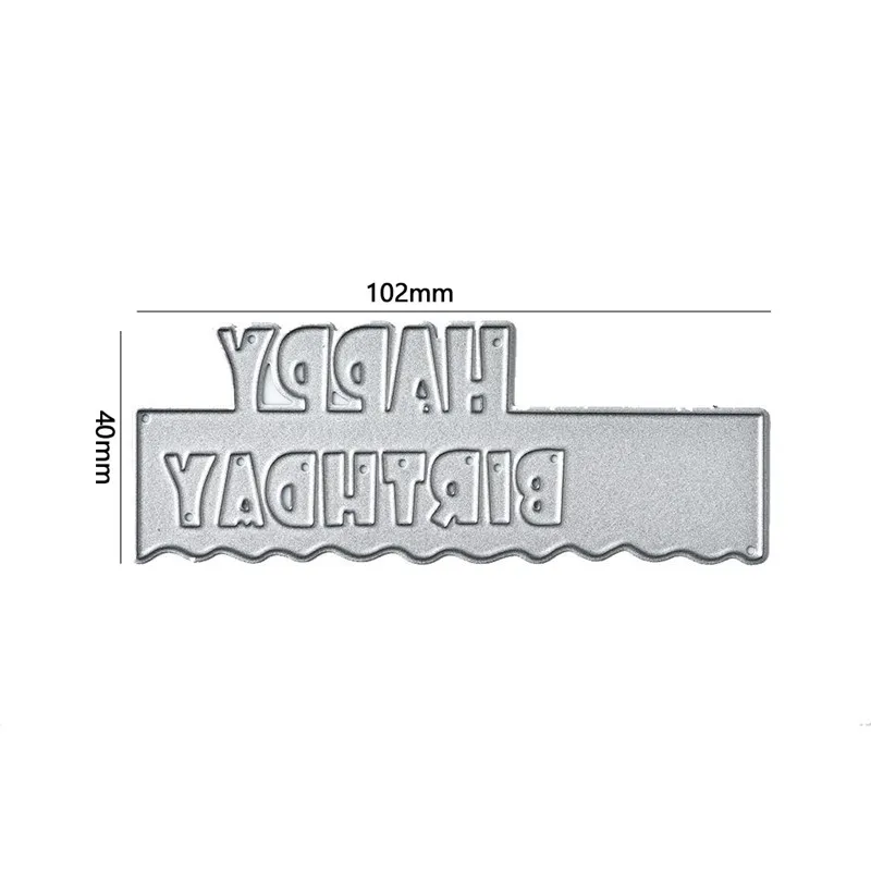 

InLoveArts Happy Birthday Border Metal Cutting Dies Word Dies New 2019 for Card Making Scrapbooking Dies Embossing Cuts Stencil
