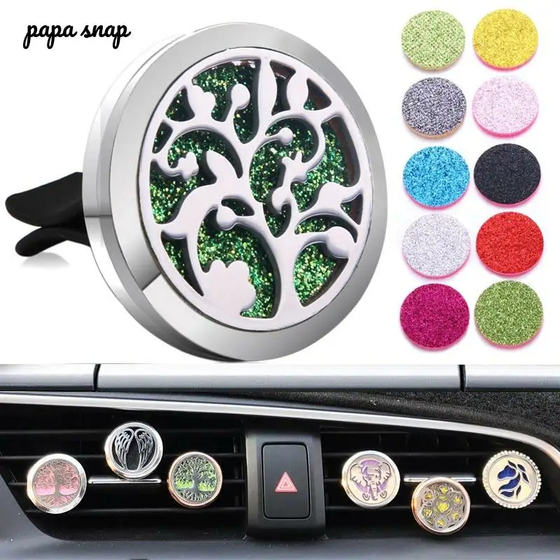 Ароматерапия ювелирное дерево автомобильный воздушный диффузор из нержавеющей