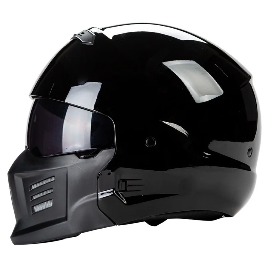

New Bright Black Zombies Racing Modular Scorpion Helmet Full Face Cascos Para Moto ABS Shell DOT Approved Sun Visor Open Face