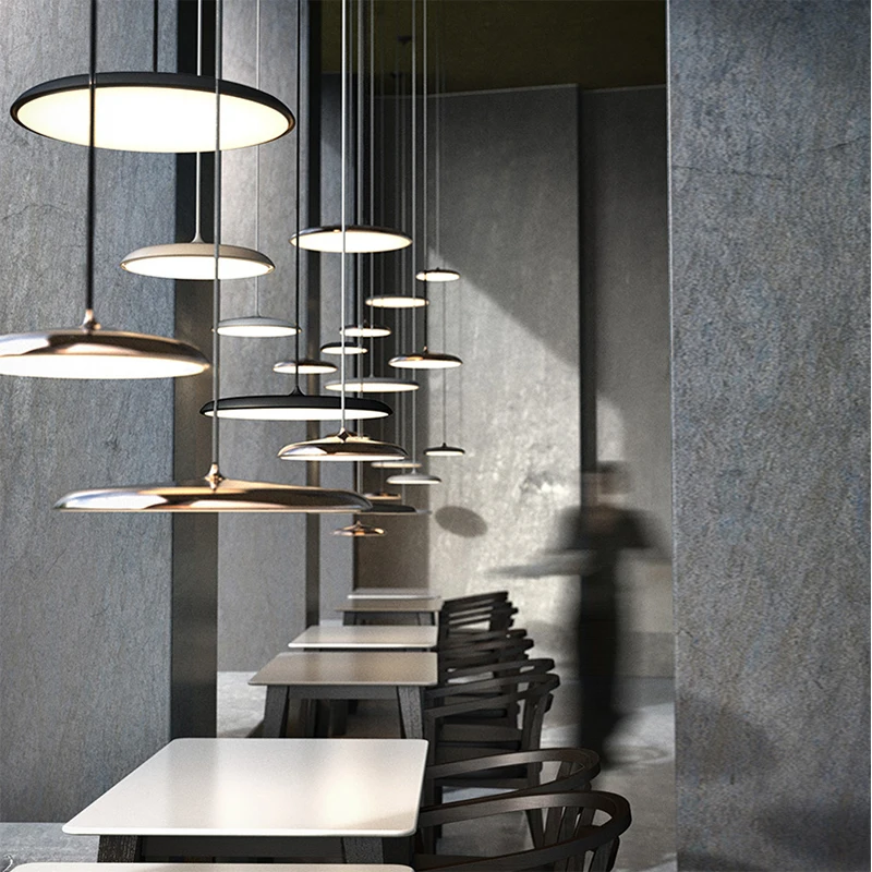 Современный художественный дизайн светодиодный подвесной светильник круглая