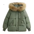 Женская зимняя куртка и бежевое пальто, хлопковые куртки, теплая верхняя одежда, пальто, корейская свободная стильная одежда M-long