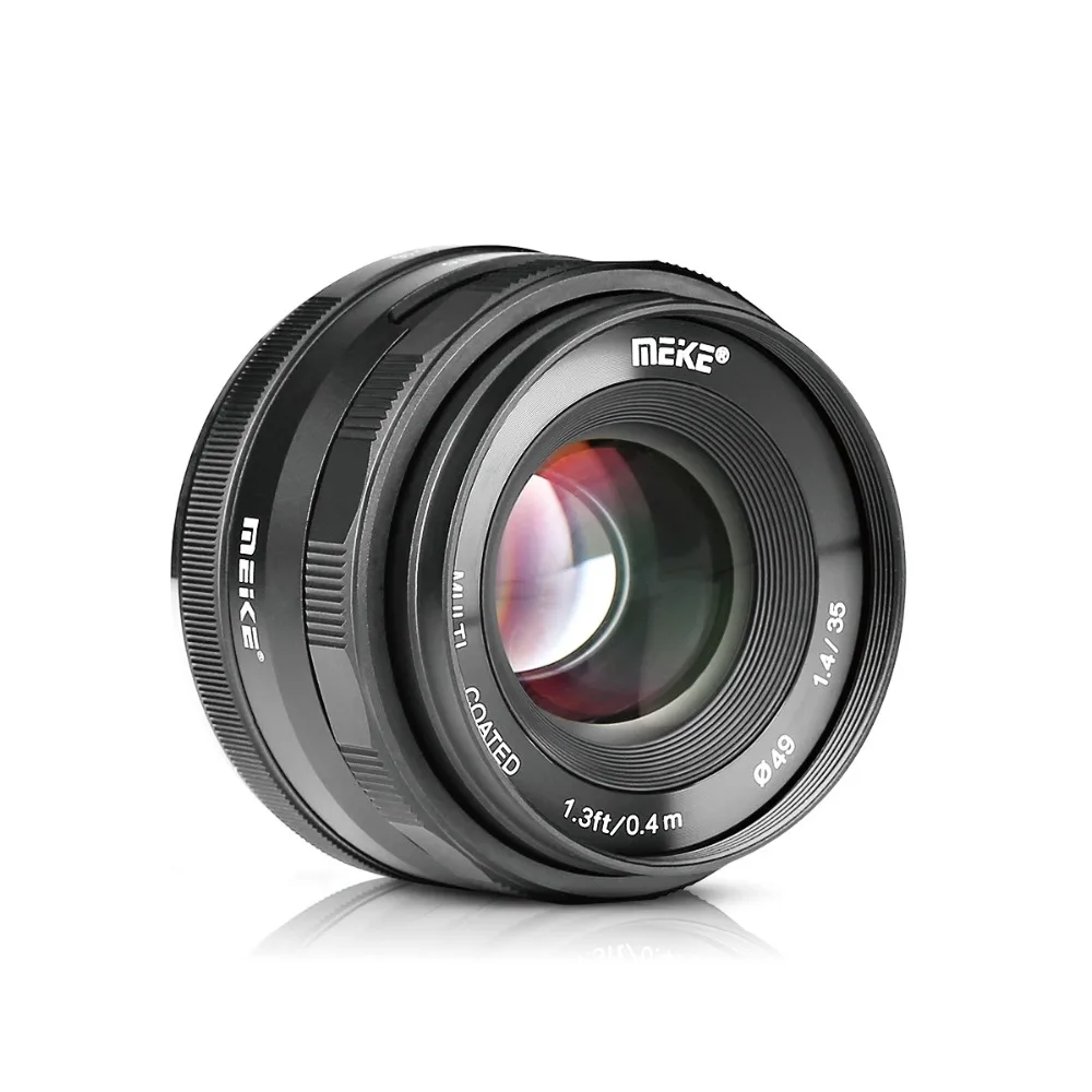 Объектив Meike 35 мм f1.4 с большой диафрагмой и ручной фокусировкой для зеркальных