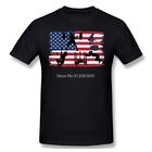 Футболка кросс-фитнеса необходимая для мужчин в США футболка для бодибилдинга накачивания тренажерного зала тренировочные футболки кроссфита негабаритные Короткие