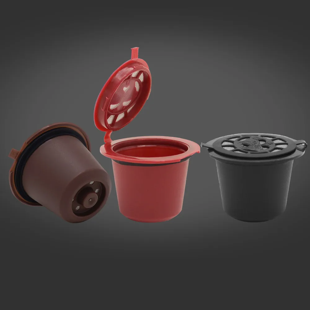 Многоразовые кофейные капсулы Nespresso #15 с пластиковой ложкой-фильтром | Дом и сад