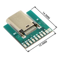 usb 3 1 type c female socket connector plug smt type with board