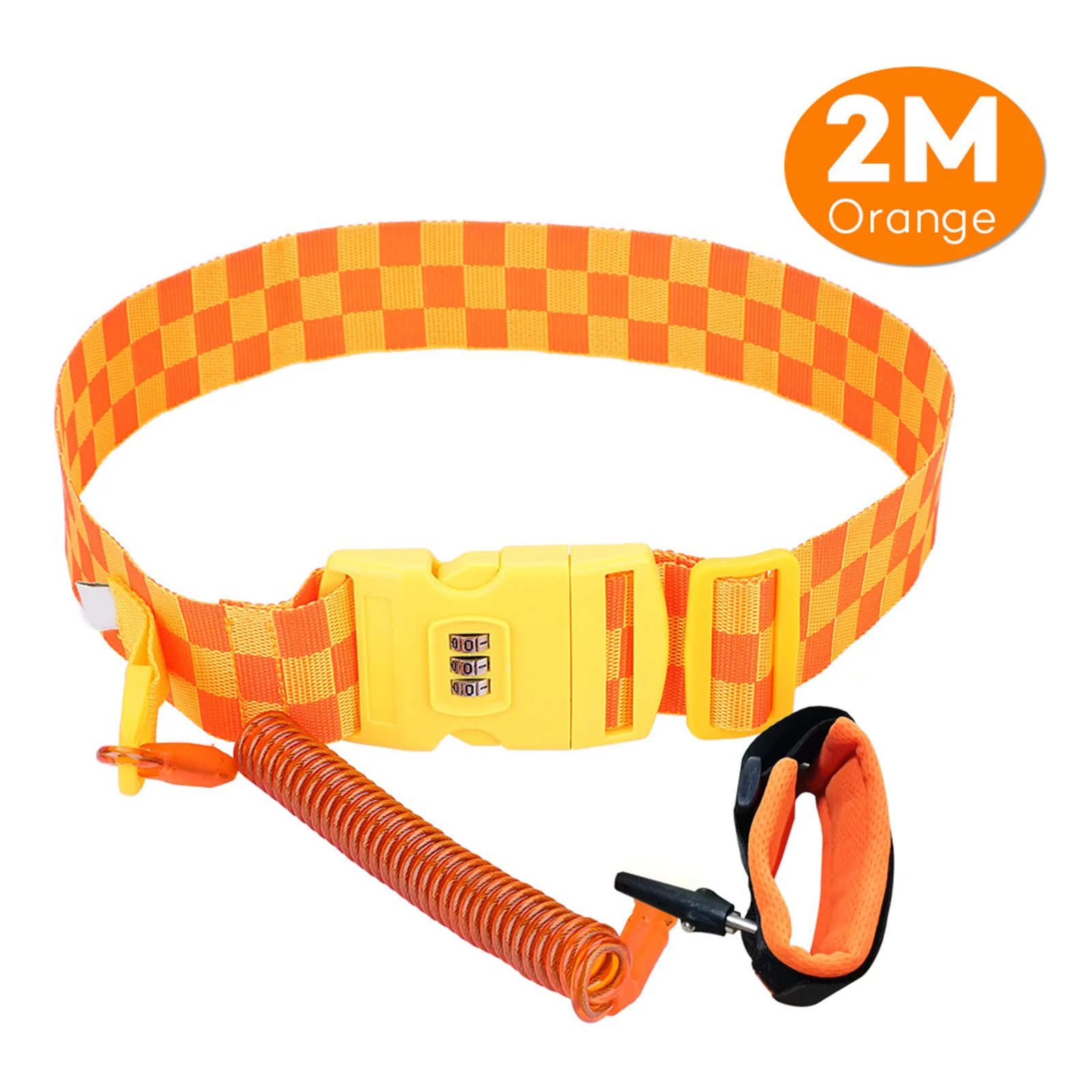 

Поводок Puseky для малышей, лента для прогулок на открытом воздухе, 2 м, защита от потери, с паролем и ключом