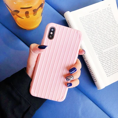 pink Модные Чемодан чехол для телефона для samsung Galaxy Note 10 Pro 9 S10e S10 S9 S8 плюс цвет костюм чехол ТПУ, конфетный чехол S10e 10 9 8 - Цвет: pink