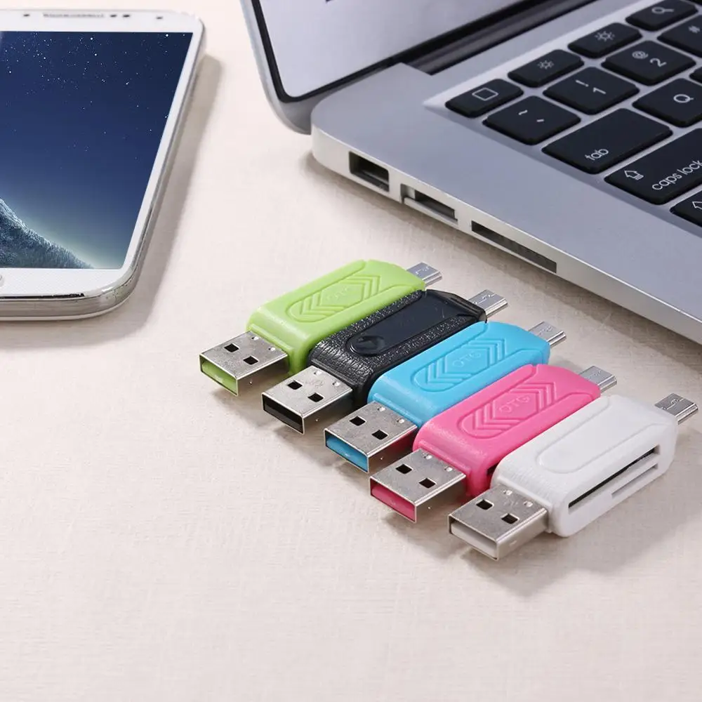 USB 2 0 Micro OTG Устройство для чтения карт памяти TF SD|Картридеры| |