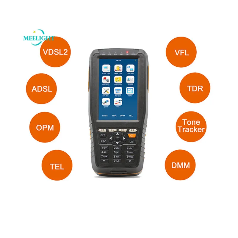 Тестер VDSL2 TM600 8 в 1 тестер ADSL2/OPM/ VFL/TDR кабелей трекер специально разработанный