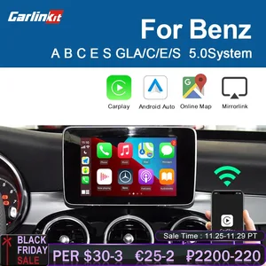 Carlinkit Декодер для Mercedes Benz A B C E S Class NGT 5,0, беспроводная система CarPlay Android, автомобильное мультимедийное зеркало AirPlay IOS14
