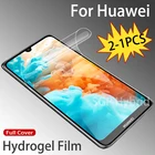 2 шт. Защитная пленка для Huawei Y6 Y9 Prime 2019, защитная пленка для экрана, Гидрогелевая Защитная пленка для Huawei Y6 Pro 2019, не стекло