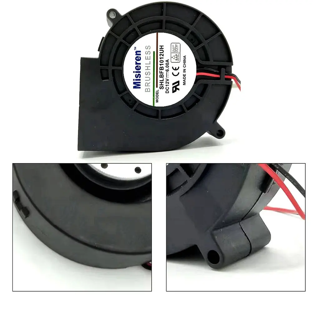 

Misieren 8300RPM New original Double Ball Large air volume fan barbecue grill turbo blower cooling fan 9.7cm 12V 6A