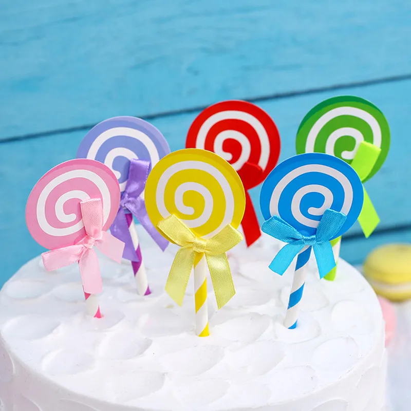 Детский Топпер для торта на день рождения 6 шт./лот украшение выпечки десертов