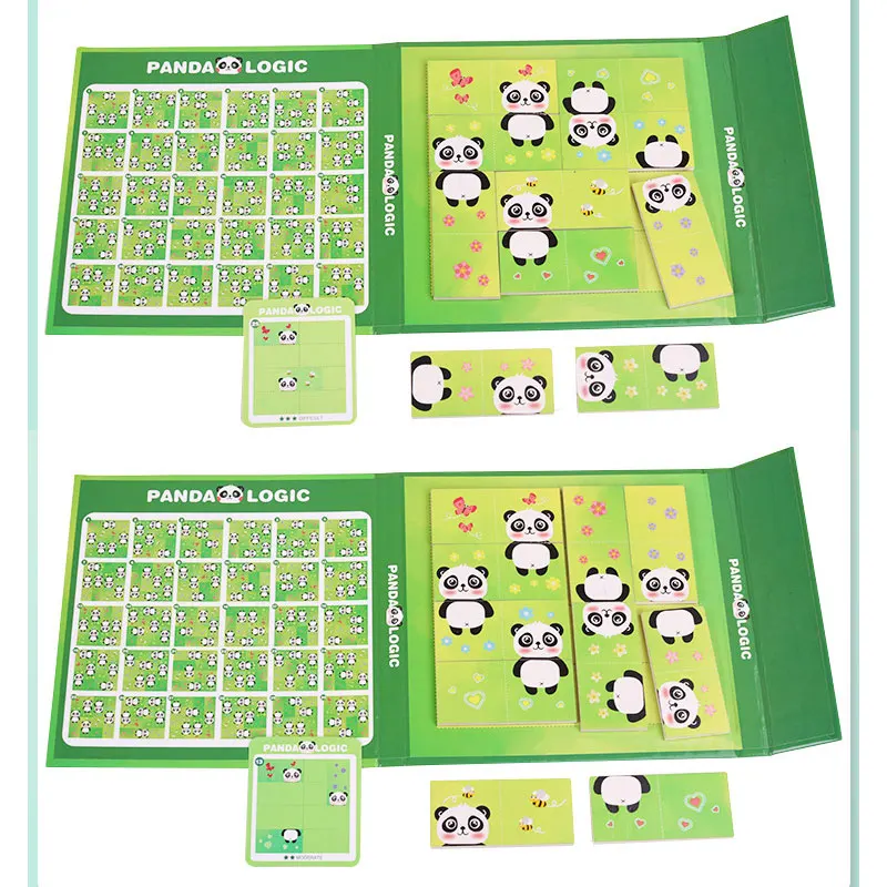 Магнитная головоломка Монтессори панда доска для дошкольников детские игрушки
