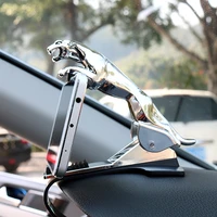 leopard shaped phone holder for car dashboard adhesive spring cell phone clip mount stand for auto windshield dash jr deals