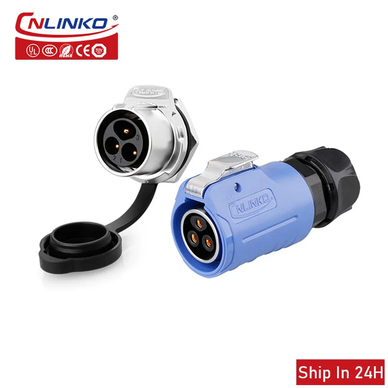 

Cnlinko LP M20 IP67 Waterproof Electrical Power Connector Female Plug & Male Socket 2 3 4 5pin Soldering for Solar Robot LED UAV