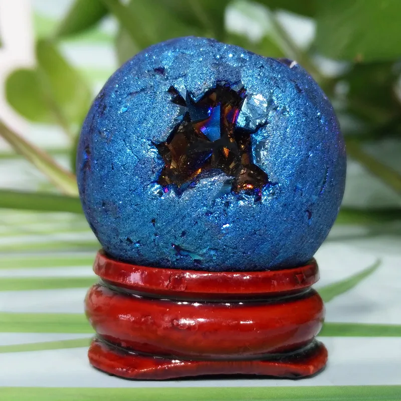 

Natural crystal stone ball sphere room decor chakra spiritual energy vitality meditation repair think Reiki healing crystals