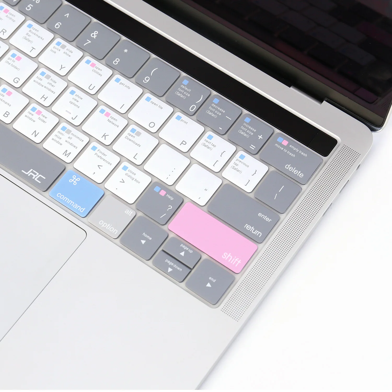 Ultra Thin Silicone MAC OS Shortcut Keyboard Cover For Apple Macbook Pro16&quot A2141 13&quot 15&quot A2338 A2289 A2337 Top/Bottom/Palmguard |