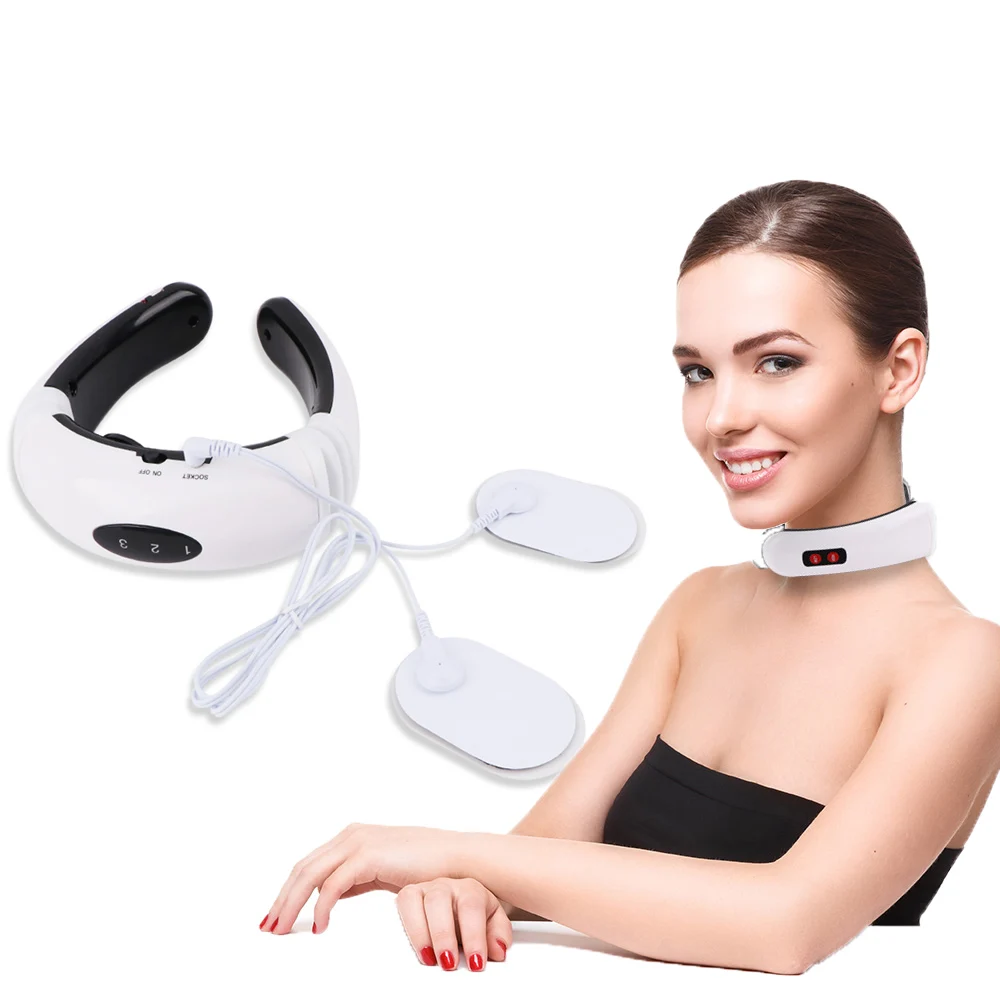 

Neck Massager Electric Pulse Massage Cervical Vertebra Physiotherapy 6 Modes Acupuncture Pain Relief Health Care Relaxation Tool