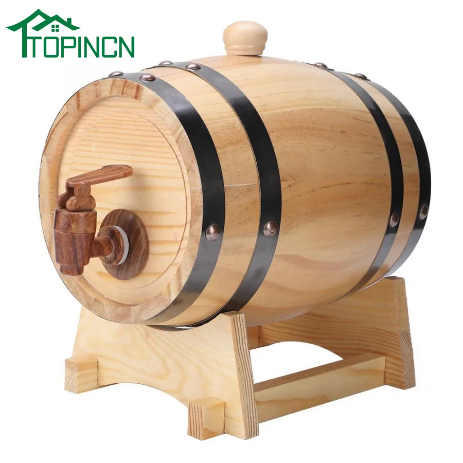 Домашняя пивная бочка из соснового дерева объемом 1 5 л деревянный пивной бочонок