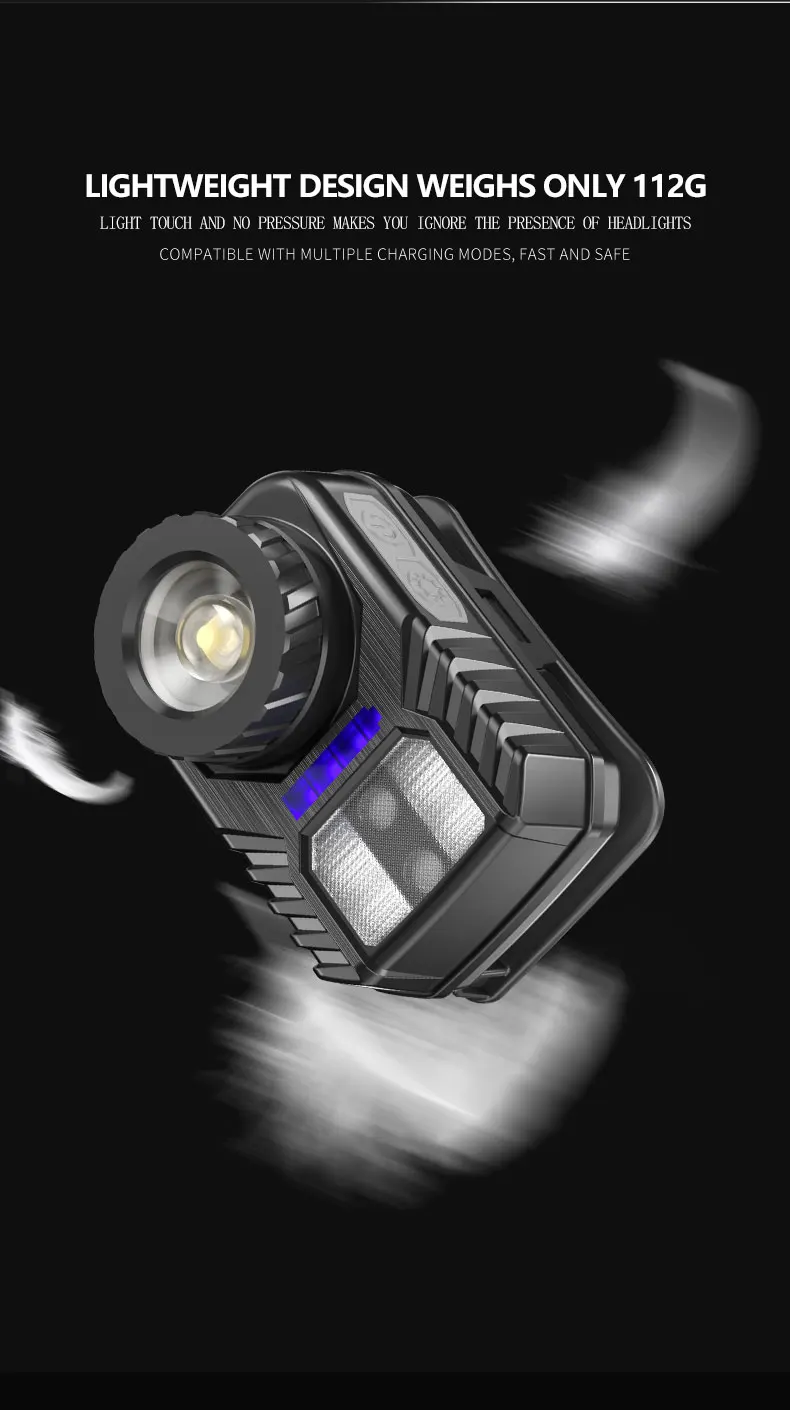 

XPG+COB LED Headlamp USB Rechargeable Headlight Torch Camping Waterproof Strong Light Headlamp Low Light Headlamp