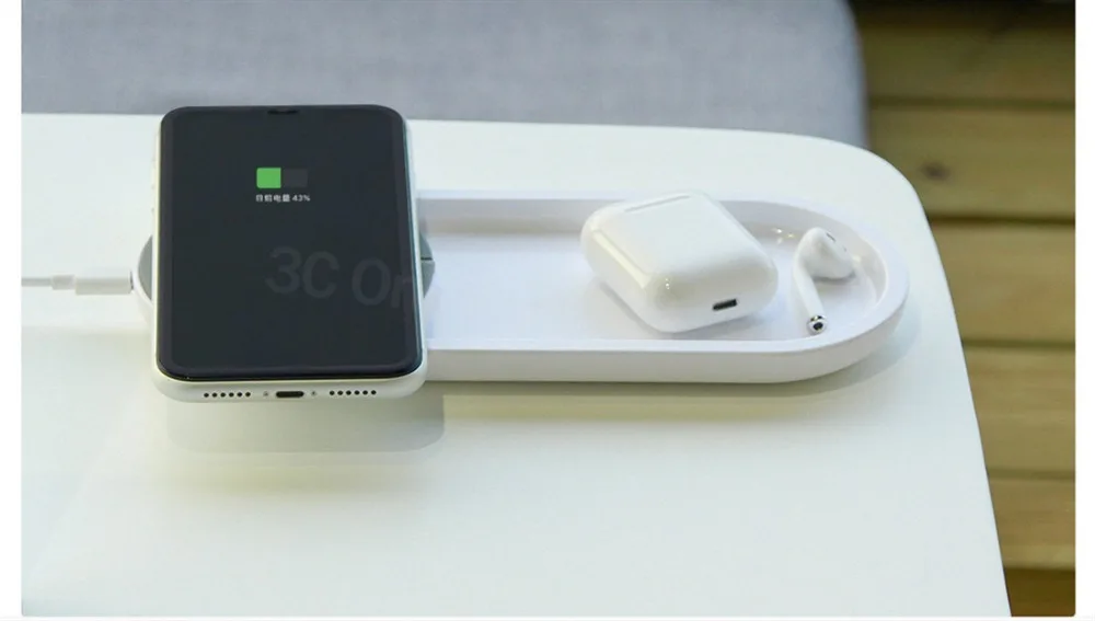 Беспроводное зарядное устройство Xiaomi, Ночной светильник, набор, портативная беспроводная зарядка, сенсорная Операционная лампа для телефонов iPhone, samsung, huawei, Xiaomi