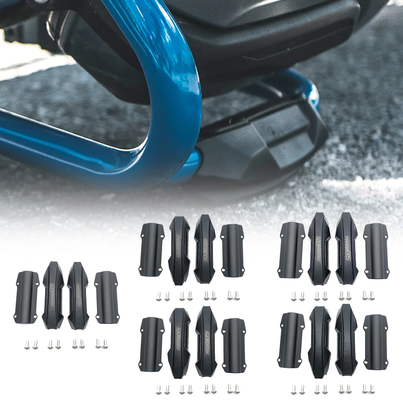 

R1200GS R1250GS Engine Crash Bar Protector Bumper Guard Decorative Block For BMW R1200GS ADV Adventure F800GS F850GS Motorcycle