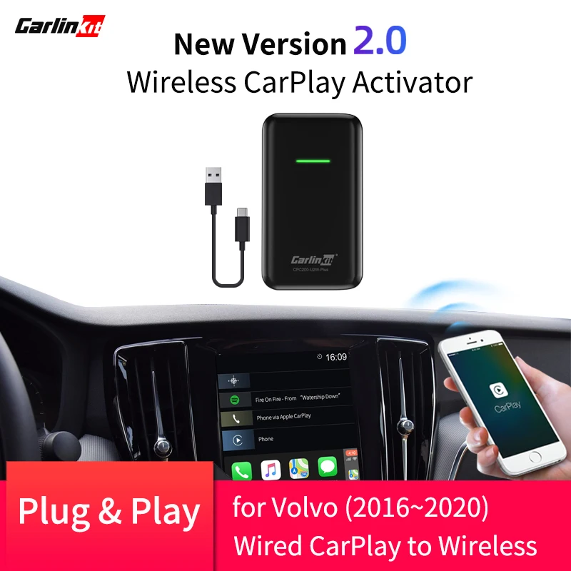Новая версия 2016 CarPlay беспроводной адаптер для Volkswagen 2020 ~ конвертировать завод OEM