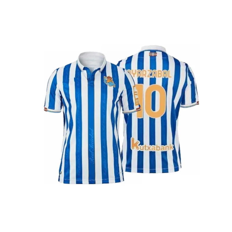 

Maglia da calcio per bambini su misura Royal Sociedad 21-22 maglia da allenamento per bambini OYARZABAL AGIRRETXE JUANMI MERINO