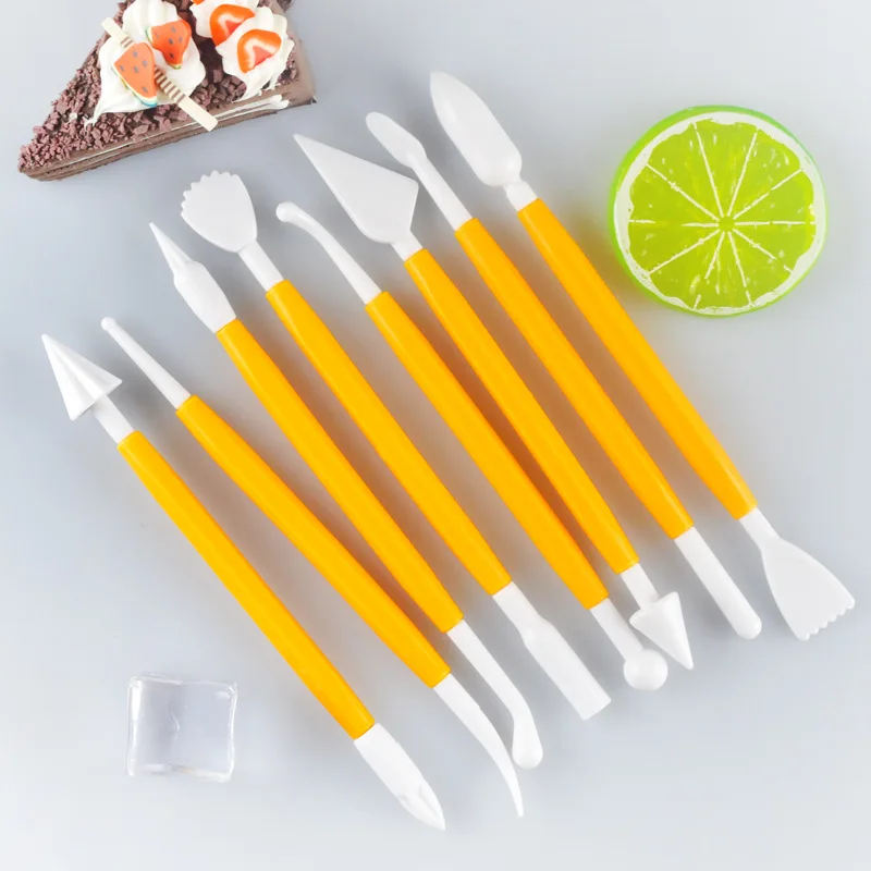 8 шт./компл. Инструменты для выпечки теста пластиковый нож глазурь скребок