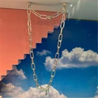 Женское ожерелье из серебра 2022 пробы со звеньями