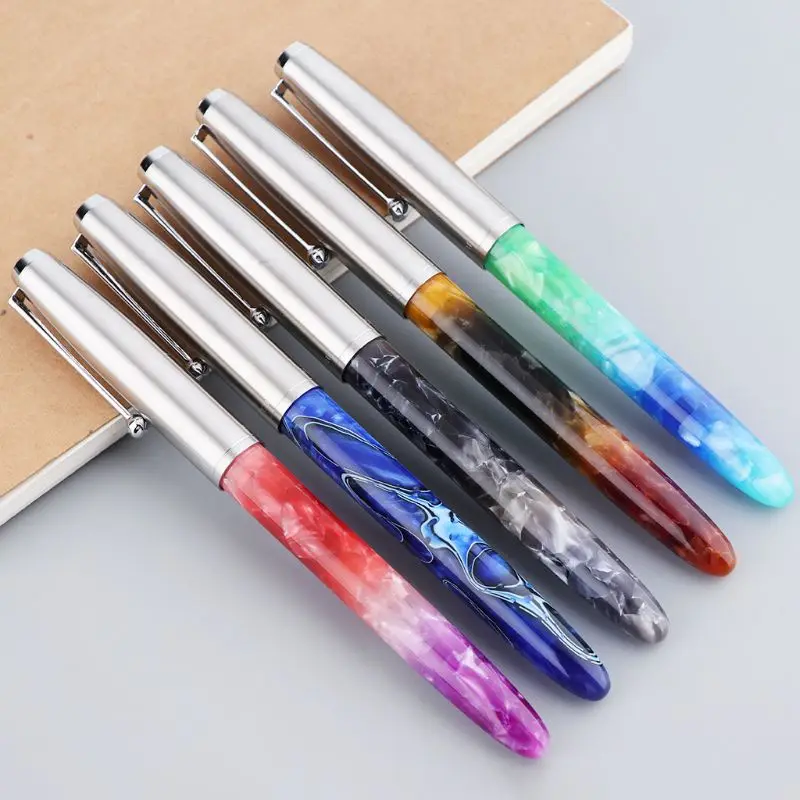 Jinhao 51A роскошные мужские перьевые ручки бизнес ученик 0 38 мм сверхтонкий